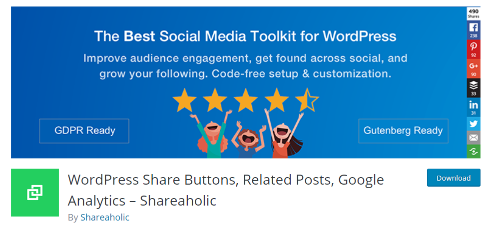 Here's the Top Eight Wordpress Plugins that Everyone Should Use 46 Shareaholic