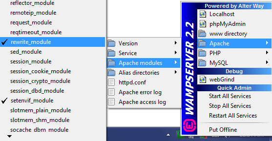 WP Pages All Get 404 Errors Except Home Page (Index.php) 21 WAMP Server rewrite module