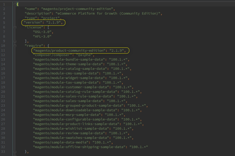3 Simple Ways to Upgrade to Magento 2 11 magento version in json file