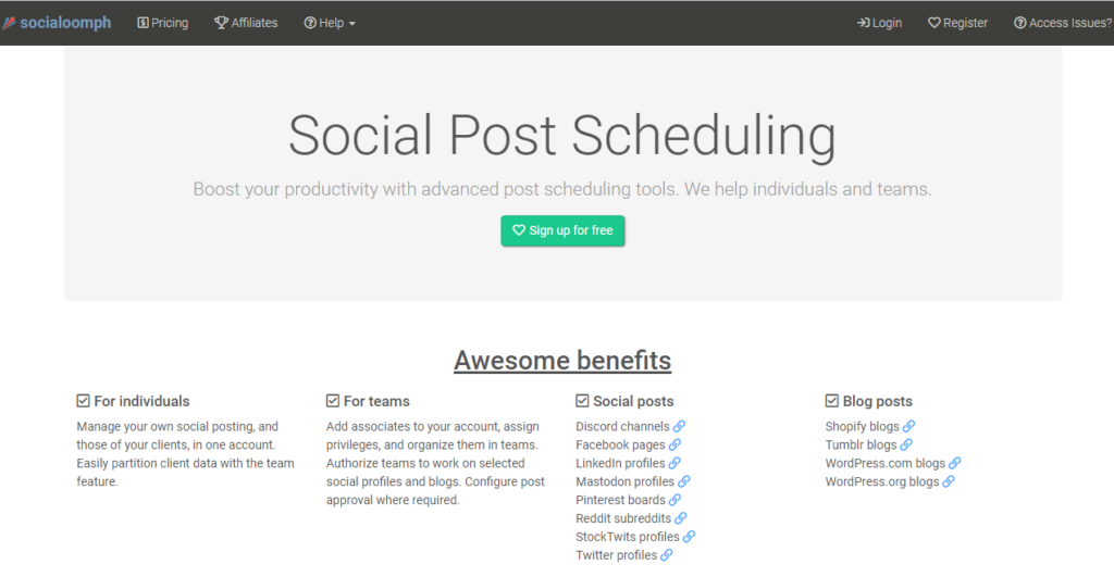 Ultimate List of 38 Tools for Managing Social Media in 2019 225 social oomph