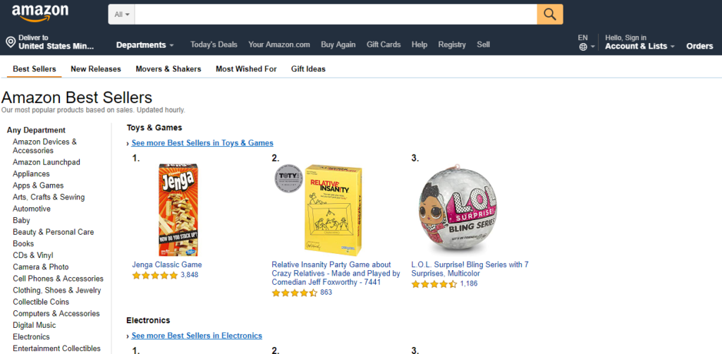8 Ways to Find Winning Products for Your Dropshipping Store 22 3 amazon best seller