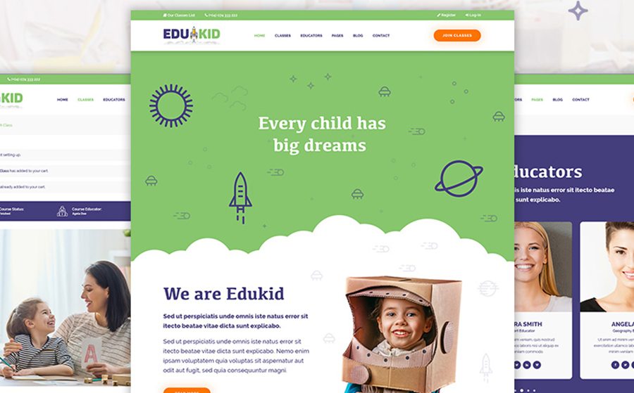 Edukid - Kindergarten & School Education WordPress Theme