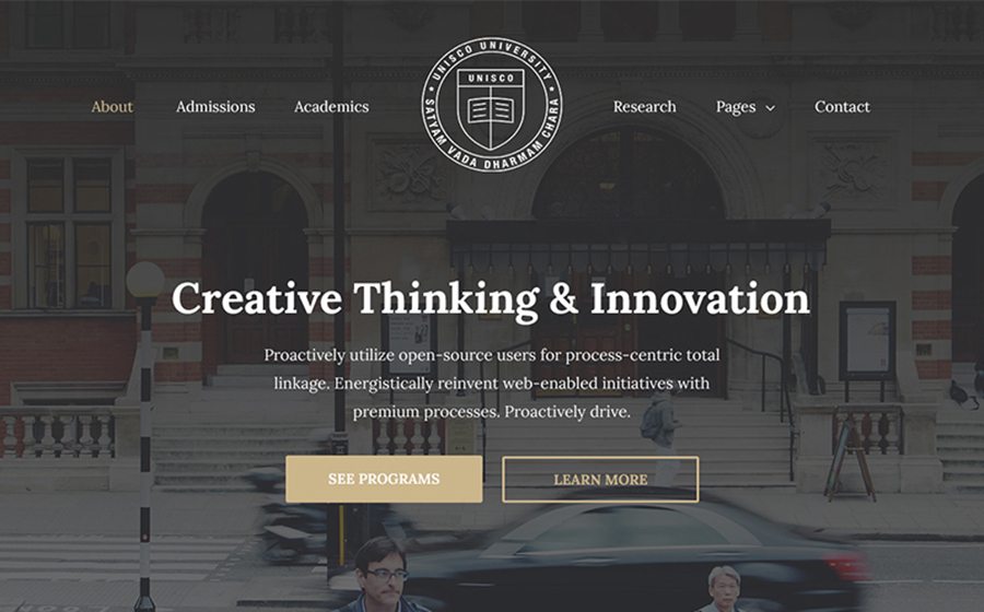 Unisco - Education, School, College & University WordPress Theme